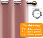 Room Darkening Curtains for Bedroom 2 Panels Dusty Rose 42x72 Inch | Noise - Image 5