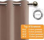 Blackout Curtains for Bedroom 38 x 84 Inch Long Cappuccino 2 Panels | Thermal - Image 5