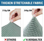 H.VERSAILTEX 3 Piece Stretch Sofa Covers - Image 3