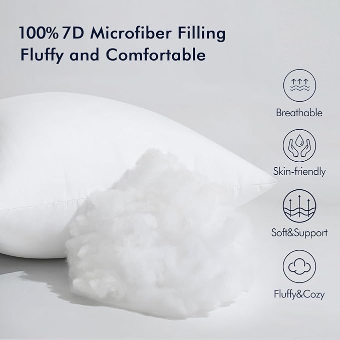 MIULEE 18x22 Inch Throw Pillow Insert - Image 2