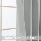Yakamok Room Darkening Curtains 62x84 inch Length Light Grey-Living Room | 2 - Image 3
