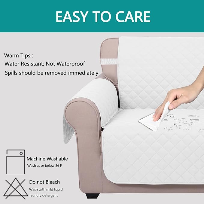 U-NICE HOME Reversible Sofa Cover Couch Cover - Image 5