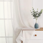 Short Sheer Curtains 24 Inches Long 2 Panels - Image 3