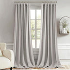 MIULEE Cobblestone Back Tab Blackout Curtains 52x120 Inch Long 2 Panels Set | - Image 8