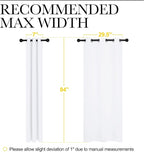 NICETOWN 50% Light Blocking Curtain Panels - Image 2