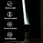 MIULEE Velvet Curtains 52x102 inches 2 Panels Olive Green Blackout Curtains | - Image 5