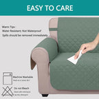 U-NICE HOME Reversible Oversized 28''Chair Covers, Pet Friendly, Elastic Straps - Image 4