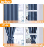 Blackout Curtains for Bedroom, 42 x 54 Inch, 2 Panels | Thermal Insulated & - Image 4