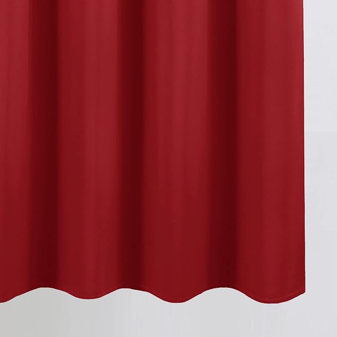 Red Blackout Curtains/52 x 72 Inch/Set of 2 Panels Room Darkening Curtains - Image 9