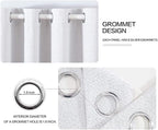 MIULEE 100% Blackout Linen Curtains - Image 4