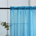 SpaceDresser Sheer Voile Window Treatment Rod Pocket Curtain Panels - Image 4