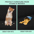 Reversible 45" Small Loveseat Sofa Covers, Friendly Furniture Protector - Image 5