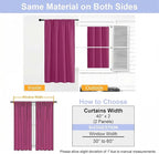 Simplebrand Ava Hot Pink Blackout Curtains - Image 9