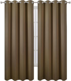 Blackout Curtains 66 x 95 inch/Brown Curtains Set of 2 Panels/Thermal Insulated - Image 2