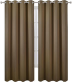 Blackout Curtains 52 x 108 inch/Brown Curtains Set of 2 Panels/Thermal - Image 2