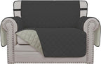 Easy-Going Reversible Couch Cover, Chair 30 in, Dark Gray/Beige | Machine by Easy-Going
