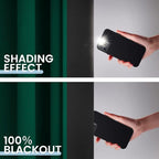 SimpleHome Dark Green 100% Blackout Curtains Room Darkening Living Room 63 | - Image 4