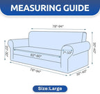 Stretch Couch Covers for Sofa, 3 Cushion Couch Slipcover, Elastic Bottom for - Image 4