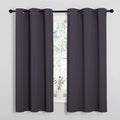 NICETOWN Greyish Purple Blackout Curtains 68 inches Length by NICETOWN