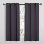 NICETOWN Greyish Purple Blackout Curtains 54 inches Length by NICETOWN