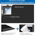 100% Blackout Blind Magnetic Window Cover, Portable Blackout Curtain 118x57” | - Image 3