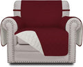 Easy-Going Reversible Couch Cover, Small Chair, Christmas Red/Ivory | Machine by Easy-Going