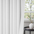 Topfinel Linen Blackout Curtains 86 Inches Long 2 Panels - Image 4