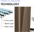 Simplebrand Ava Brown Blackout Curtains - Image 5