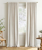 INOVADAY 100% Blackout Linen Curtains by INOVADAY
