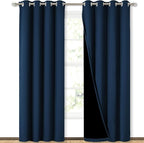 NICETOWN Full Shading Curtains 90" Long 2 Panels Set by NICETOWN
