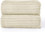 BEDELITE 3D Ribbed Jacquard Beige King Size Blankets - Image 7