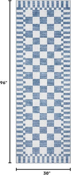 GarveeHome 2.5x8 Checkered Kitchen Runner Rug - Image 2
