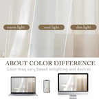 RYB HOME Extra Long Linen Curtains - Image 8