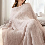 Snuggle Sac Heather Taupe Throw Blanket - Image 5