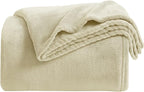 KMUSET Super Soft Throw Blanket Premium Silky Flannel Fleece Throw Size Beige by COZYBLANKETHappyHomeLife