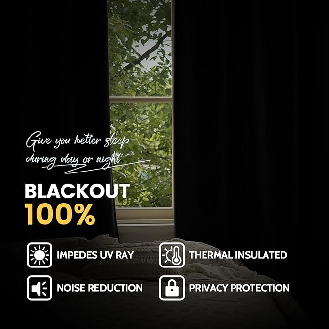 Yakamok Burgundy Red Blackout Curtains 63 Inches Long - Image 8