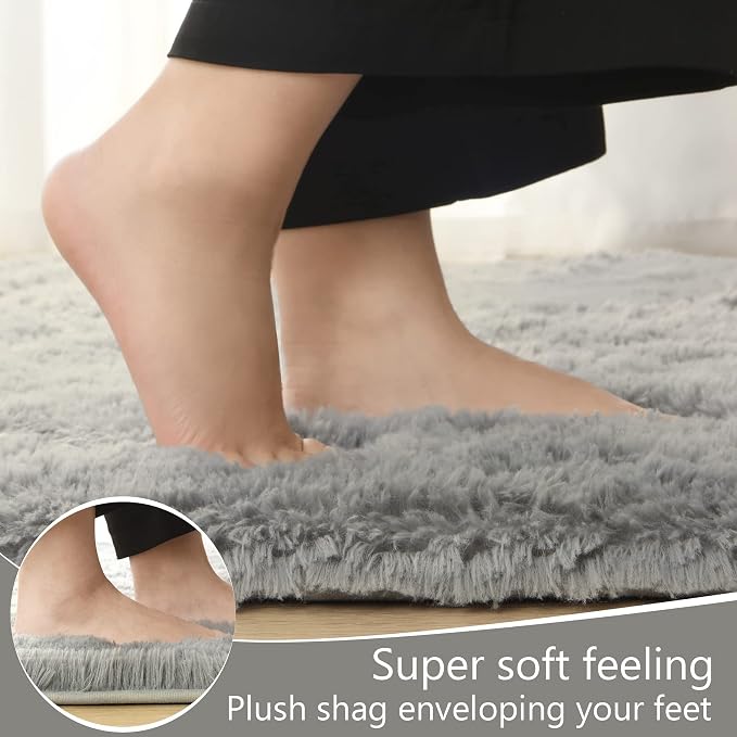 LOCHAS Area Rugs Fluffy Living Room Carpets - Image 7