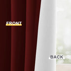 Yakamok Burgundy Red Blackout Curtains 63 Inches Long - Image 6