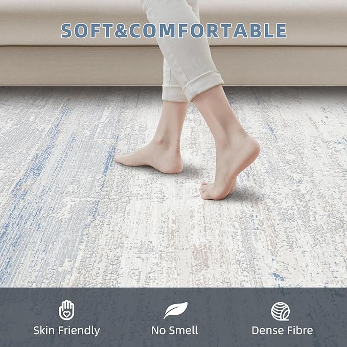 Washable Rugs 6x9 Area Rugs for Living Room, Dining Room, Kids Room | Machine - Image 3