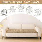 Couch Cover for Dogs, Washable Non Slip Plush Flannel Sofa Protector | Thick - Image 3