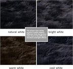 SERISSA 3x5 Fluffy Black Faux Fur Area Rug - Image 6