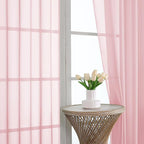 Blush Pink Bedroom Curtains 96 Length - Image 3