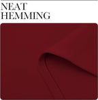 NICETOWN Christmas Burgundy Blackout Curtains Grommet - Image 7