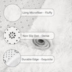 Chicrug Soft Runner Rug for Bedroom Living Room Plush Fluffy Rugs 2x6 | Shag - Image 6