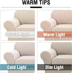 H.VERSAILTEX 3 Piece Stretch Sofa Covers - Image 3