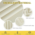 NICETOWN Room Darkening Beige Curtain 63 inches Long, Grommet Thermal Curtains - Image 4