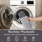 RESARE Waffle Bath Mat for Bathroom, Non Slip Bathroom Rugs 17x24 Dark Grey | - Image 6