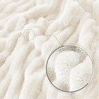 Exclusivo Mezcla Striped Twin Size Fleece Blanket - Image 5