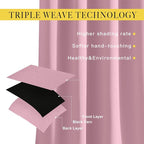 NICETOWN Blackout Patio Curtains 100 x 95 Inches Long - Image 3