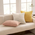 MIULEE Golden Mustard Decorative Lumbar Throw Pillow Covers 12x20 in 2 Pack | - Image 5